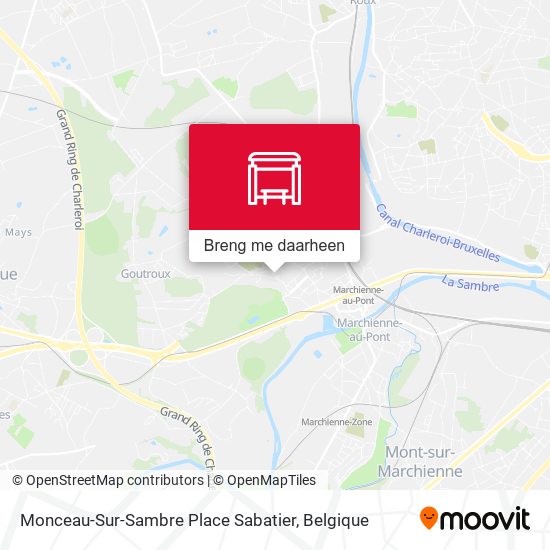 Monceau-Sur-Sambre Place Sabatier kaart