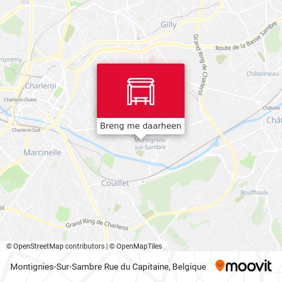 Montignies-Sur-Sambre Rue du Capitaine kaart