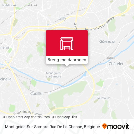 Montignies-Sur-Sambre Rue De La Chasse kaart