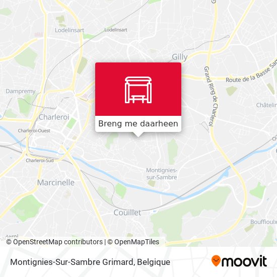 Montignies-Sur-Sambre Grimard kaart