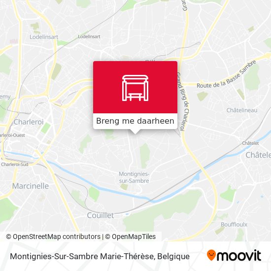 Montignies-Sur-Sambre Marie-Thérèse kaart