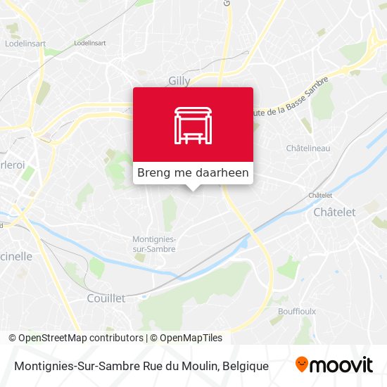 Montignies-Sur-Sambre Rue du Moulin kaart