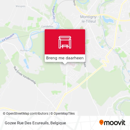 Gozee Rue Des Ecureuils kaart