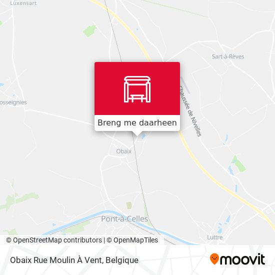 Obaix Rue Moulin À Vent kaart