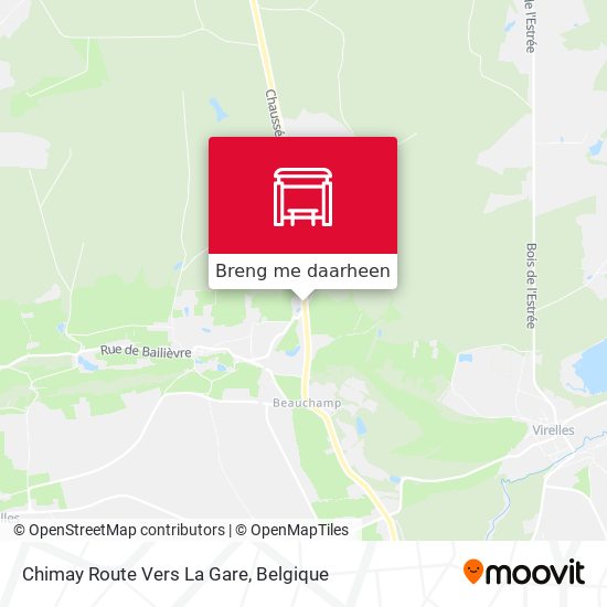 Chimay Route Vers La Gare kaart