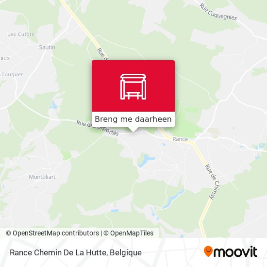 Rance Chemin De La Hutte kaart