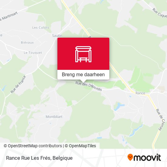 Rance Rue Les Frés kaart