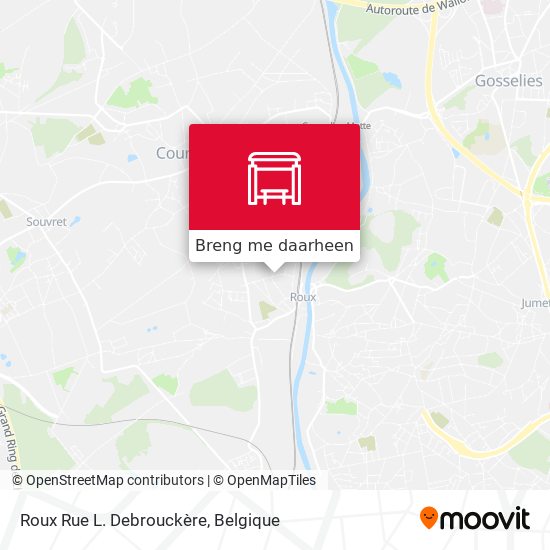 Roux Rue L. Debrouckère kaart