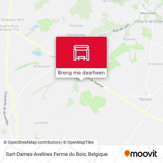 Sart-Dames-Avelines Ferme du Bois kaart