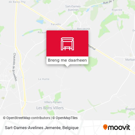 Sart-Dames-Avelines Jemerée kaart