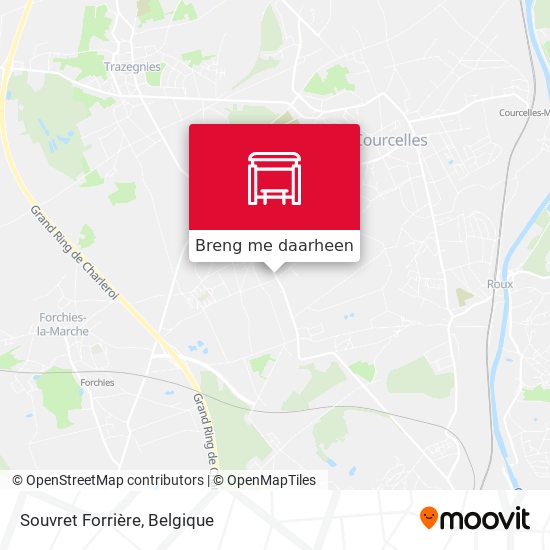 Souvret Forrière kaart
