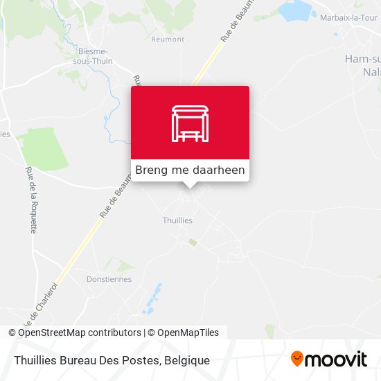 Thuillies Bureau Des Postes kaart