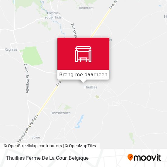 Thuillies Ferme De La Cour kaart