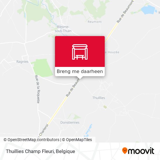 Thuillies Champ Fleuri kaart