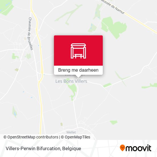 Villers-Perwin Bifurcation kaart
