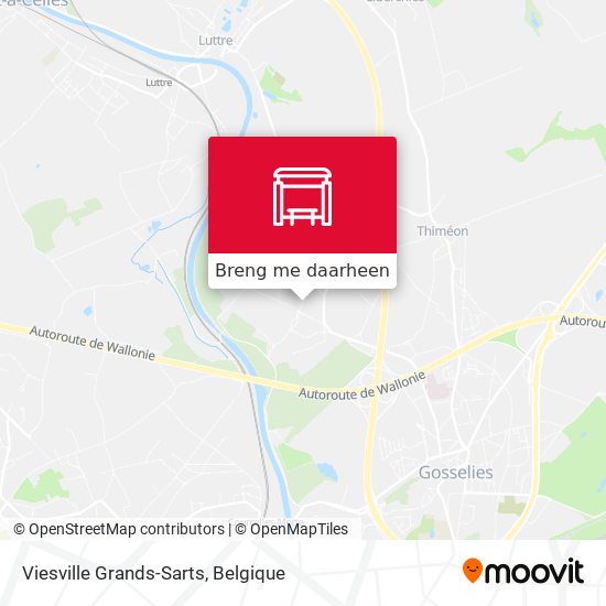Viesville Grands-Sarts kaart