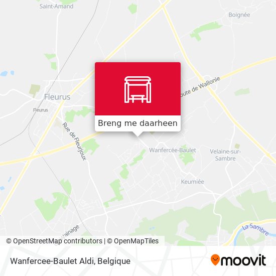Wanfercee-Baulet Aldi kaart