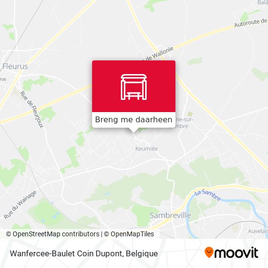 Wanfercee-Baulet Coin Dupont kaart