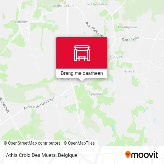 Athis Croix Des Muets kaart