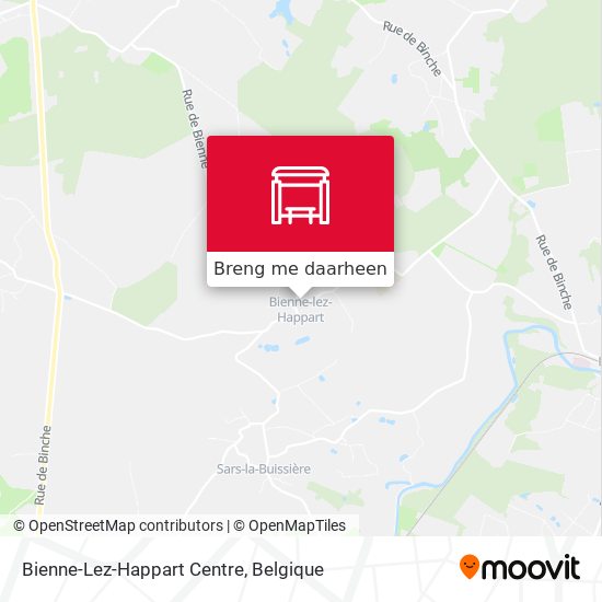 Bienne-Lez-Happart Centre kaart