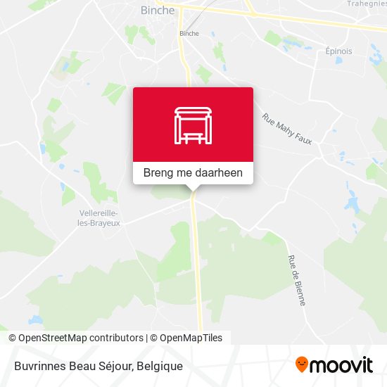 Buvrinnes Beau Séjour kaart