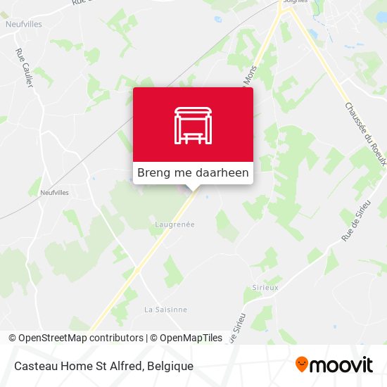 Casteau Home St Alfred kaart