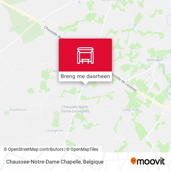 Chaussee-Notre-Dame Chapelle kaart