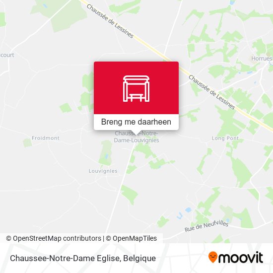 Chaussee-Notre-Dame Eglise kaart
