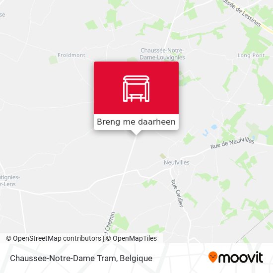 Chaussee-Notre-Dame Tram kaart