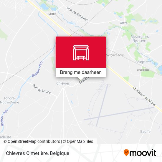Chievres Cimetière kaart