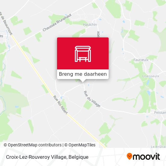 Croix-Lez-Rouveroy Village kaart