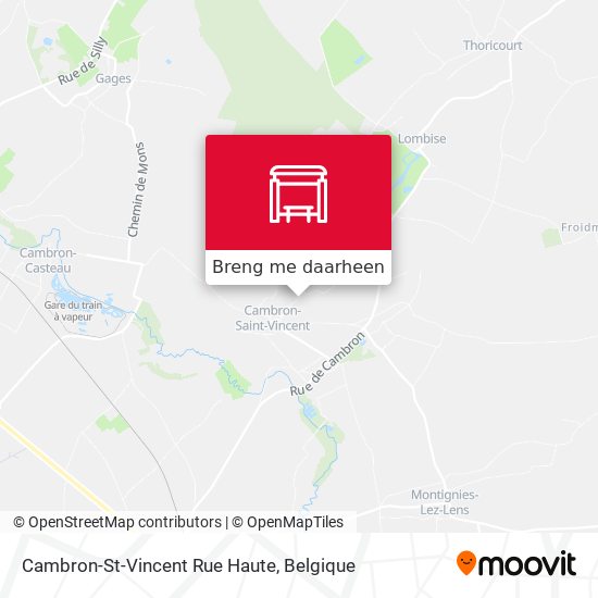 Cambron-St-Vincent Rue Haute kaart