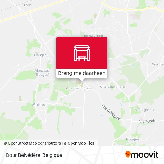 Dour Belvédère kaart