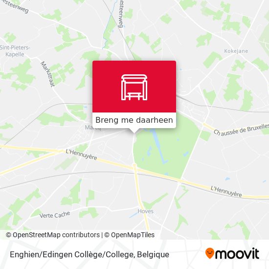 Enghien / Edingen Collège / College kaart