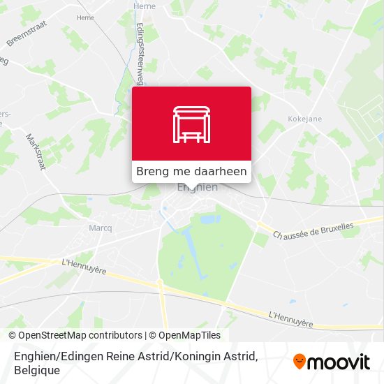 Enghien / Edingen Reine Astrid / Koningin Astrid kaart
