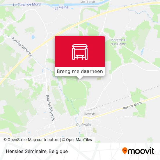 Hensies Séminaire kaart