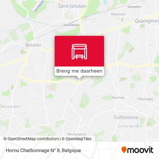Hornu Charbonnage N° 8 kaart