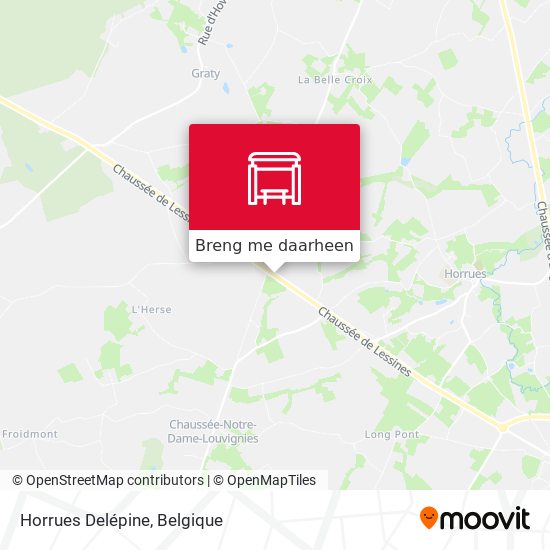 Horrues Delépine kaart