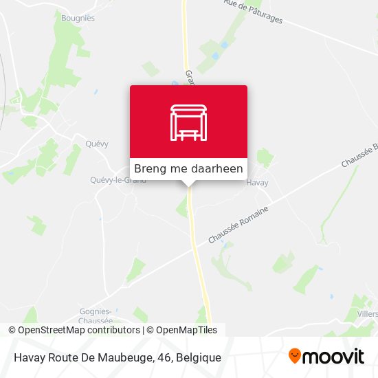 Havay Route De Maubeuge, 46 kaart
