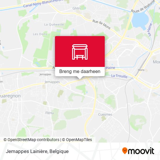 Jemappes Lainière kaart