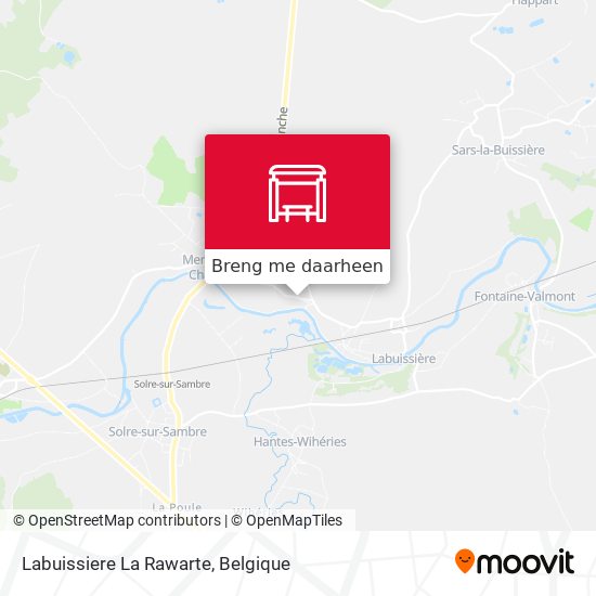 Labuissiere La Rawarte kaart