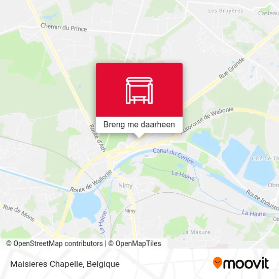 Maisieres Chapelle kaart