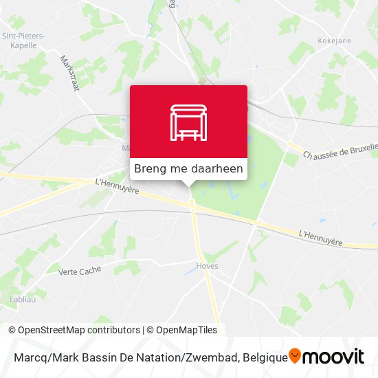 Marcq / Mark Bassin De Natation / Zwembad kaart
