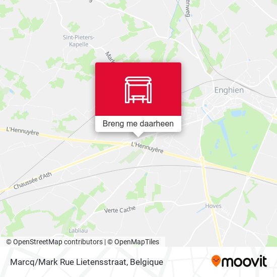 Marcq/Mark Rue Lietensstraat kaart