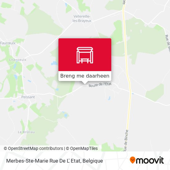 Merbes-Ste-Marie Rue De L' Etat kaart