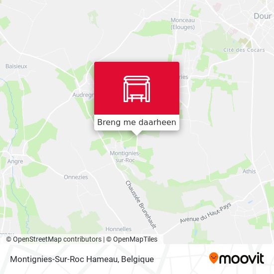 Montignies-Sur-Roc Hameau kaart