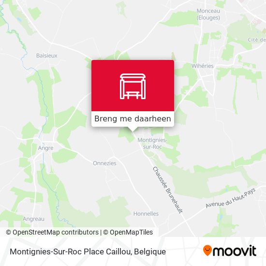 Montignies-Sur-Roc Place Caillou kaart
