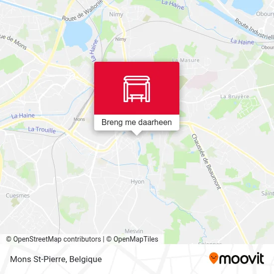 Mons St-Pierre kaart