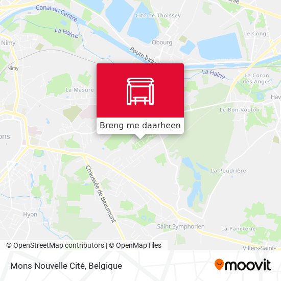 Mons Nouvelle Cité kaart