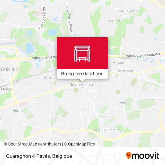 Quaregnon 4 Pavés kaart